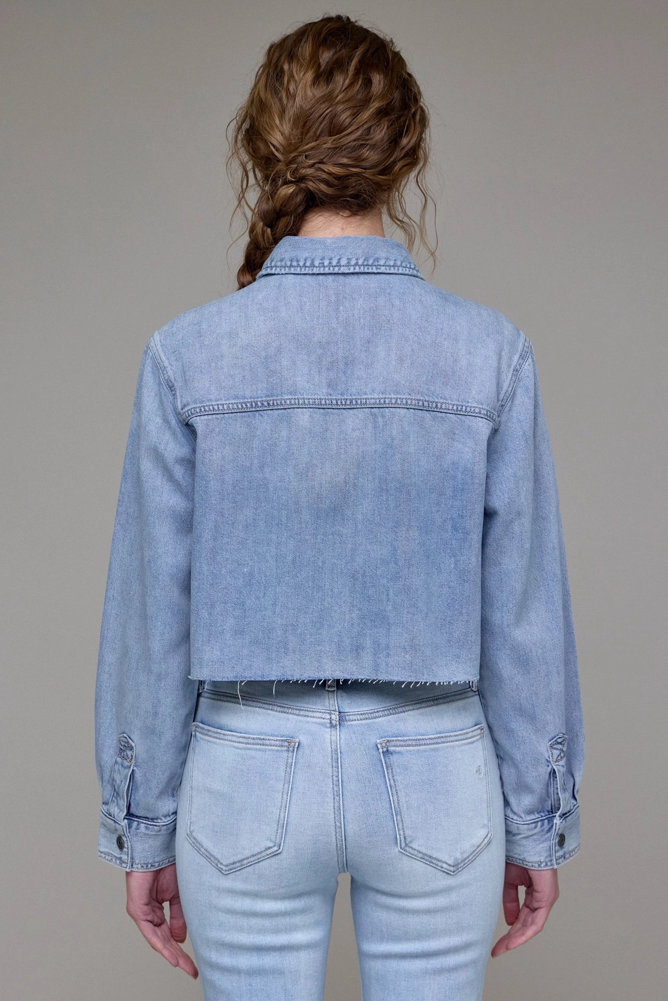 Envie Soft Denim Crop Shirt