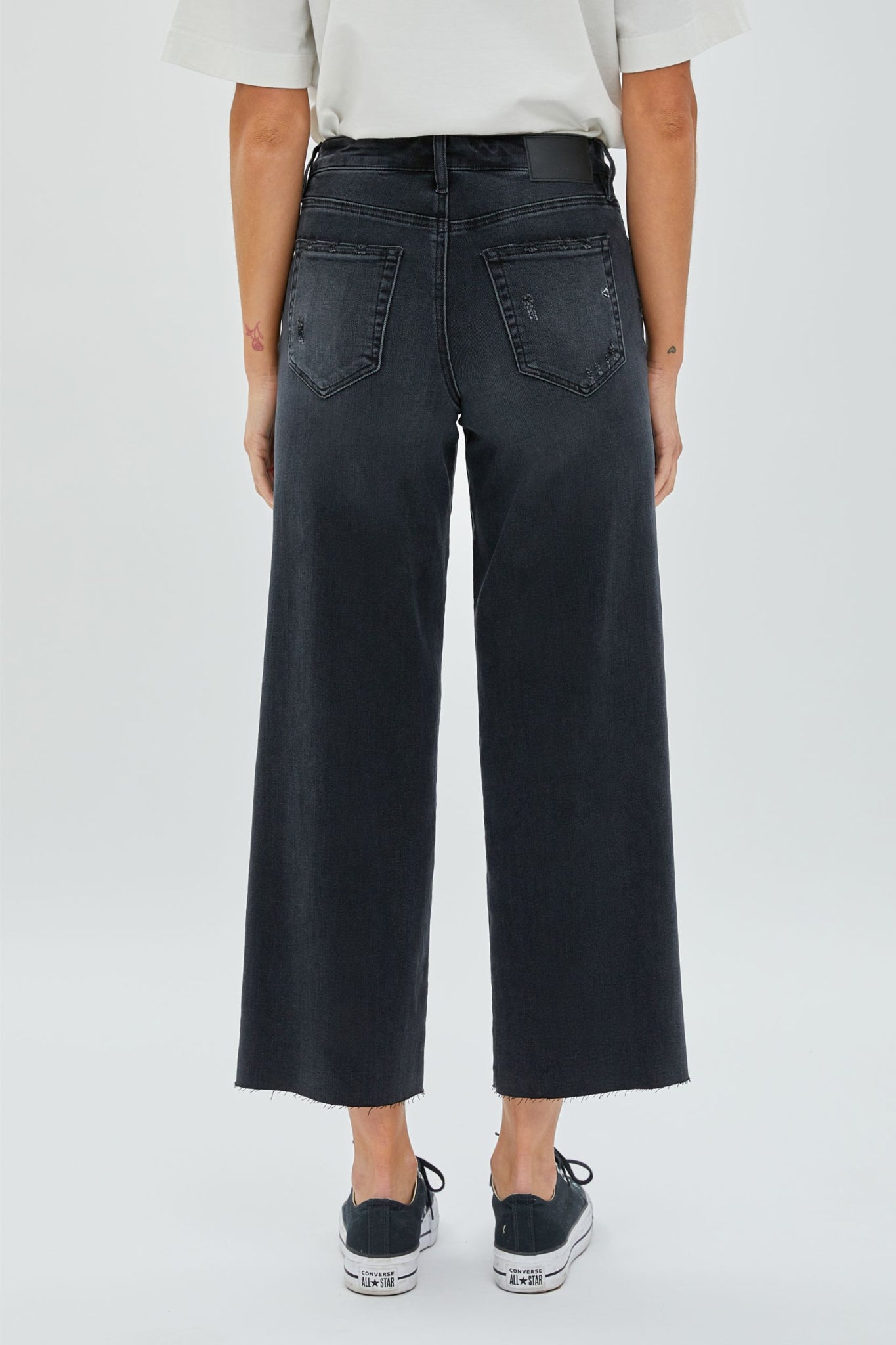 Velvet Crop Wide Leg Jean