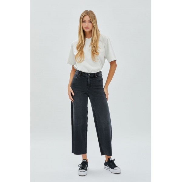 Velvet Crop Wide Leg Jean