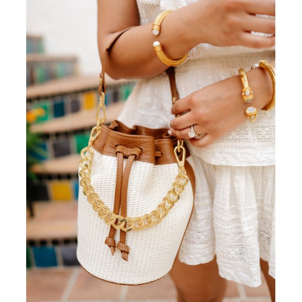 Crimson Vibe Bucket Bag