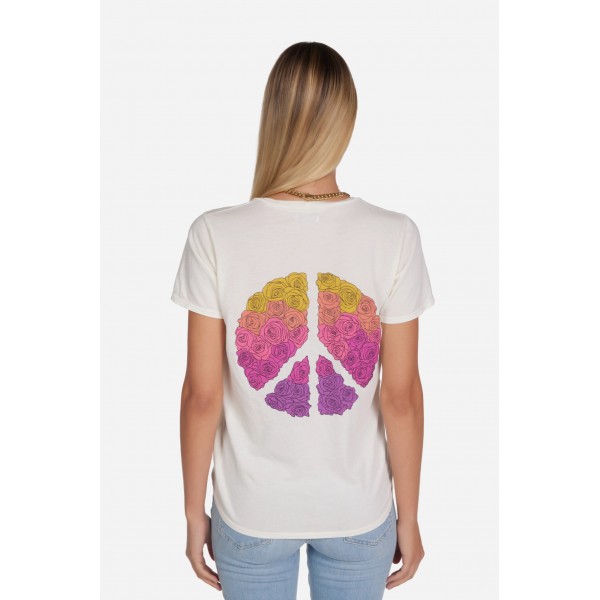Wave Peace Roses Tee
