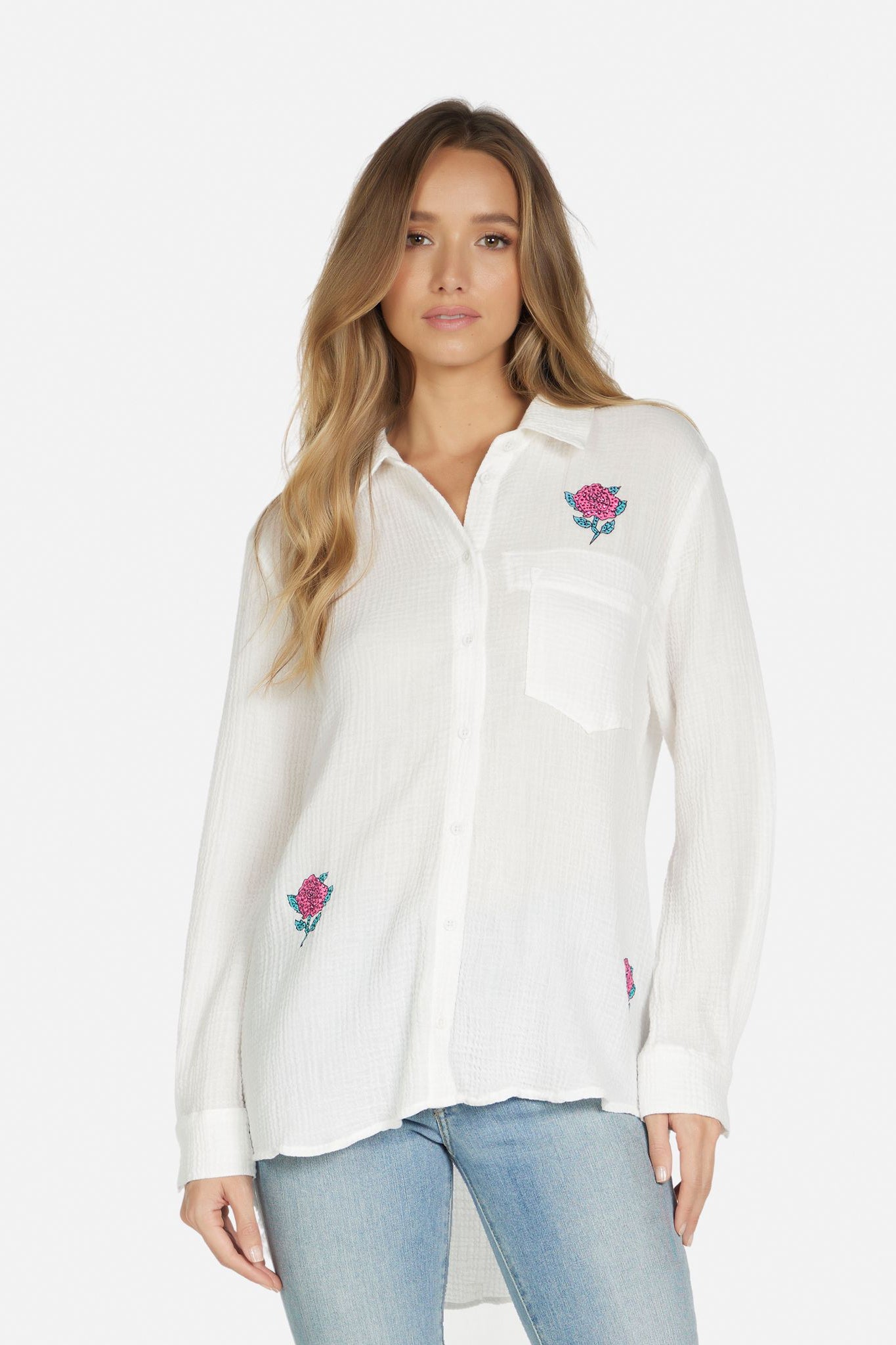 Essence Paradox Crystal Rose Button Down