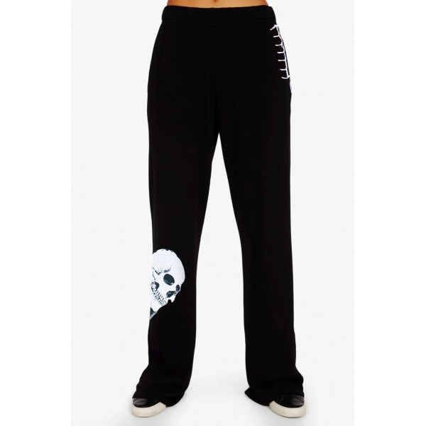 Onyx Edge Skull Heart Sweatpant