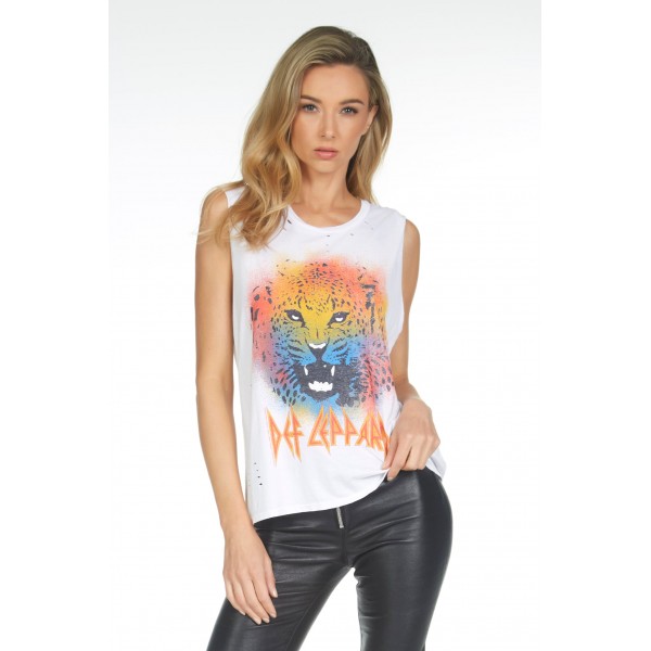 Midnight Bloom Def Leppard Tank