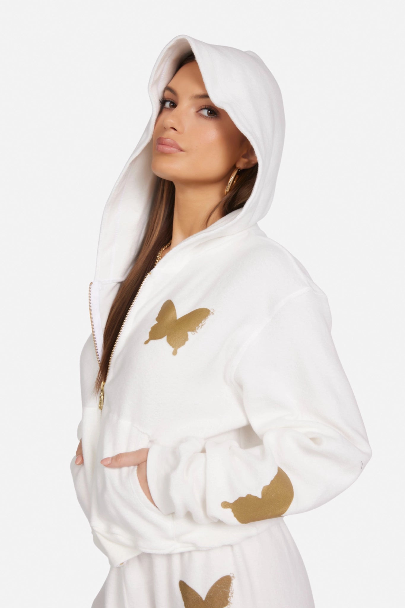 Fuoco Butterfly Zip Up