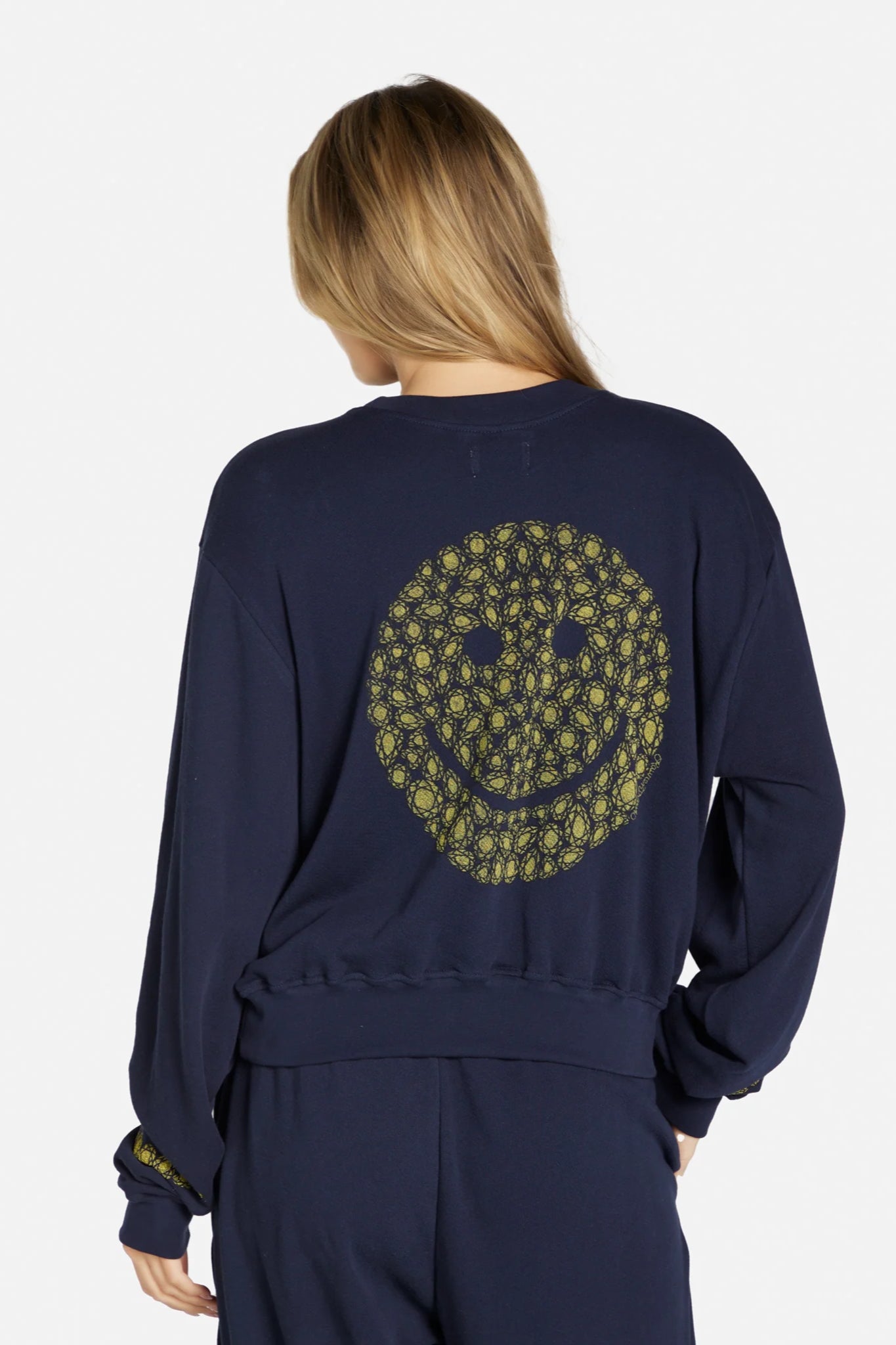 Allure Diamond Happy Face Sweat Shirt