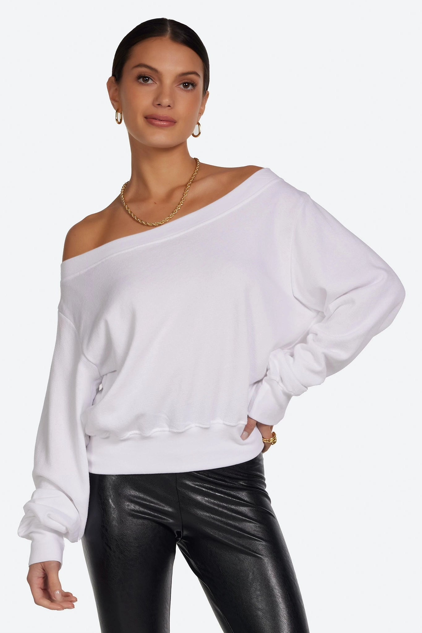 Mystère Soleil Off the Shoulder Sweatshirt
