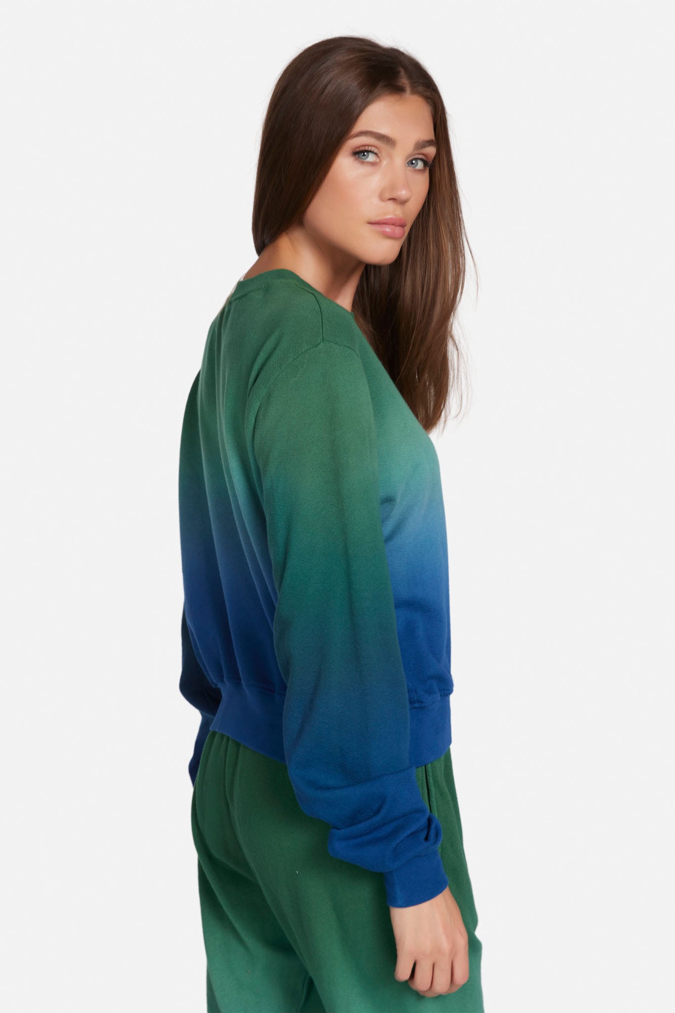 Metro Crop Ombre Sweatshirt