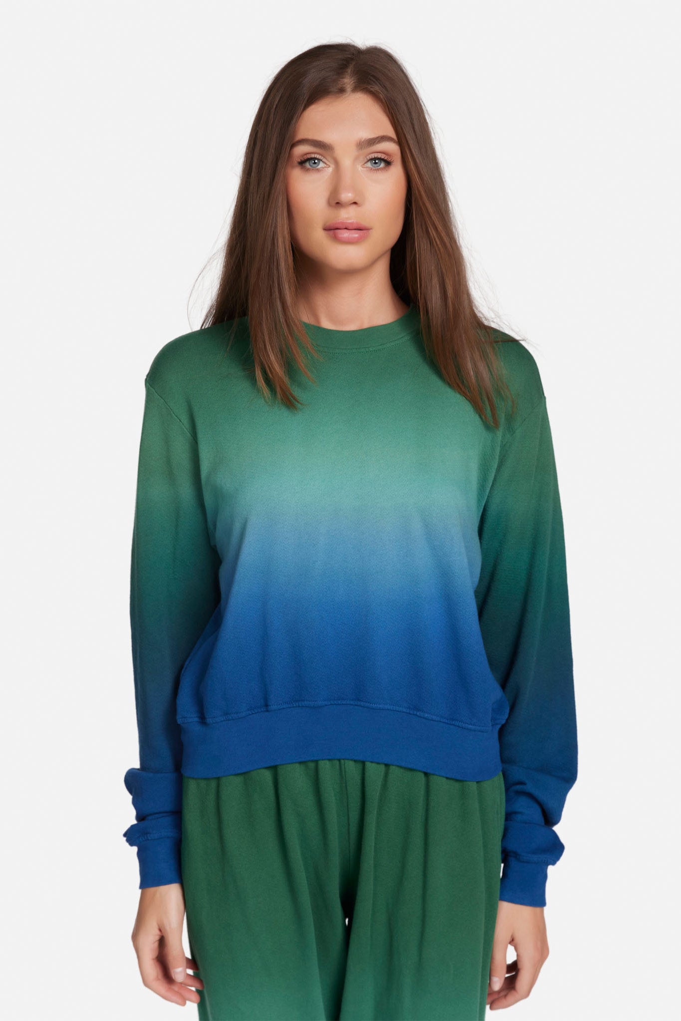 Metro Crop Ombre Sweatshirt