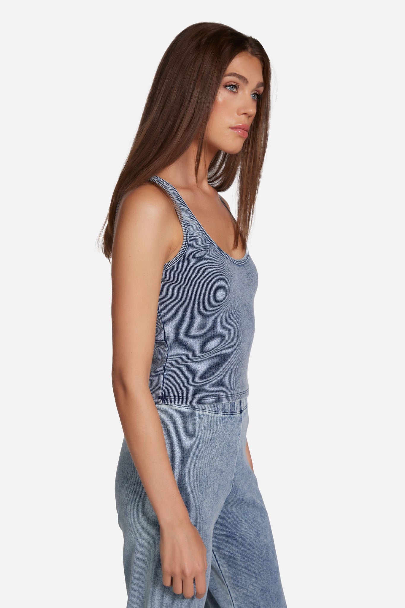 Perle Denim Wash Tank