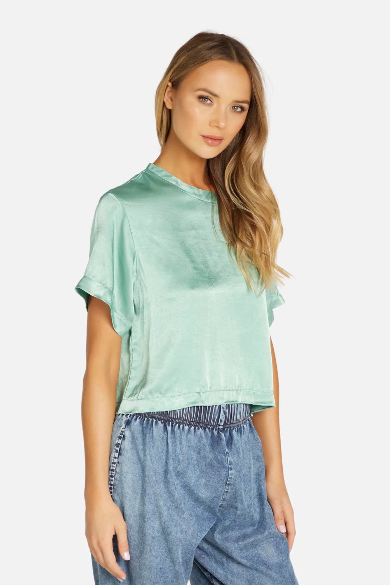 Lumina Short Sleeve Boxy Top