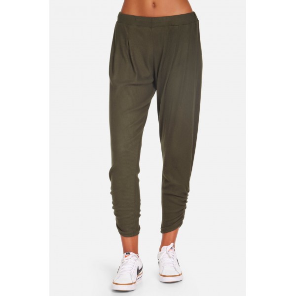 Glow Shirred Rib Pant