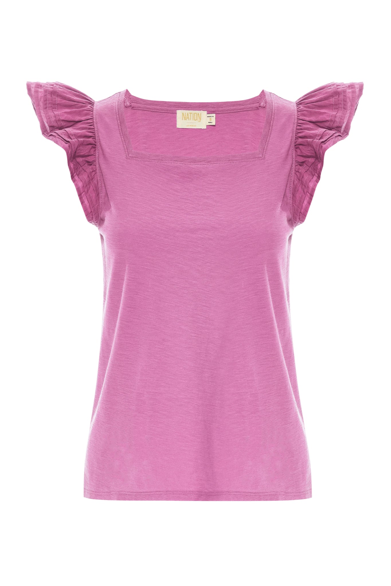 Élite Square Neck Ruffle Top