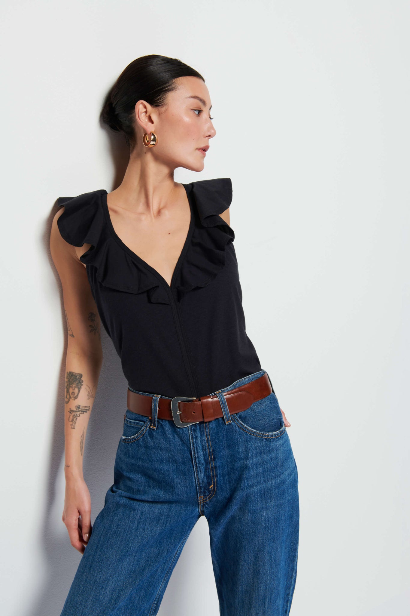 Moda Stile Ruffle Tank Top