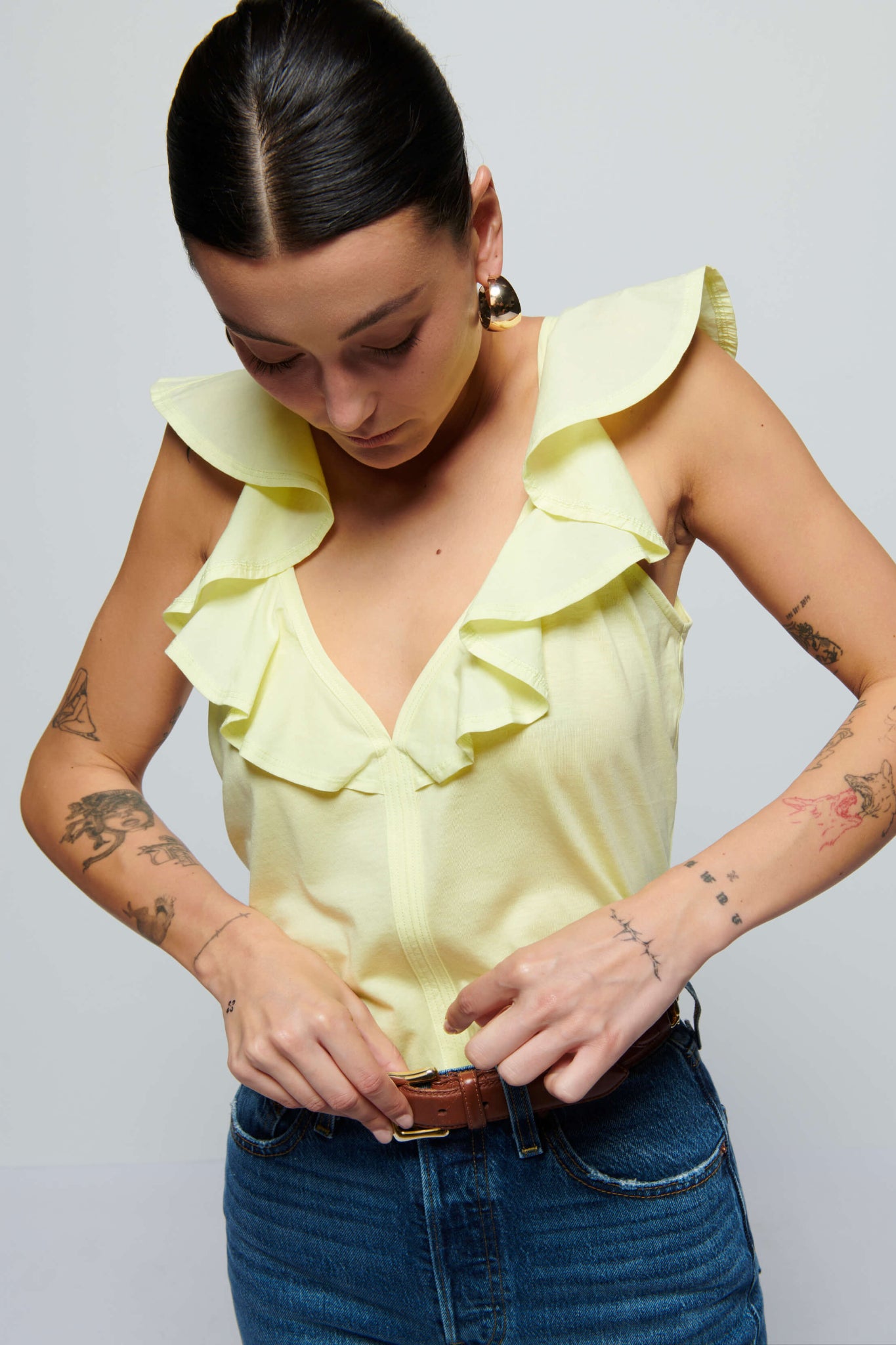 Moda Stile Ruffle Tank Top