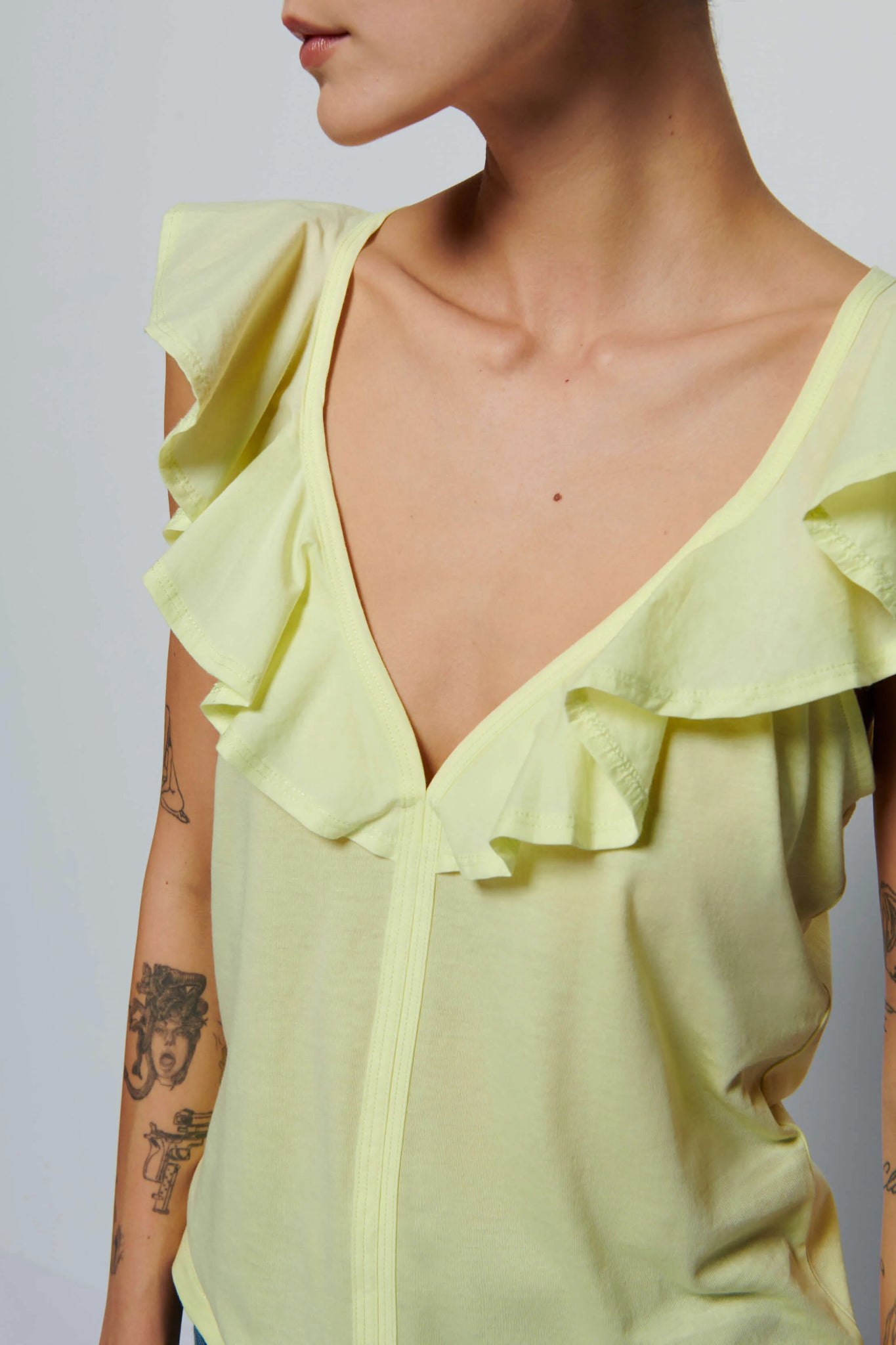 Moda Stile Ruffle Tank Top