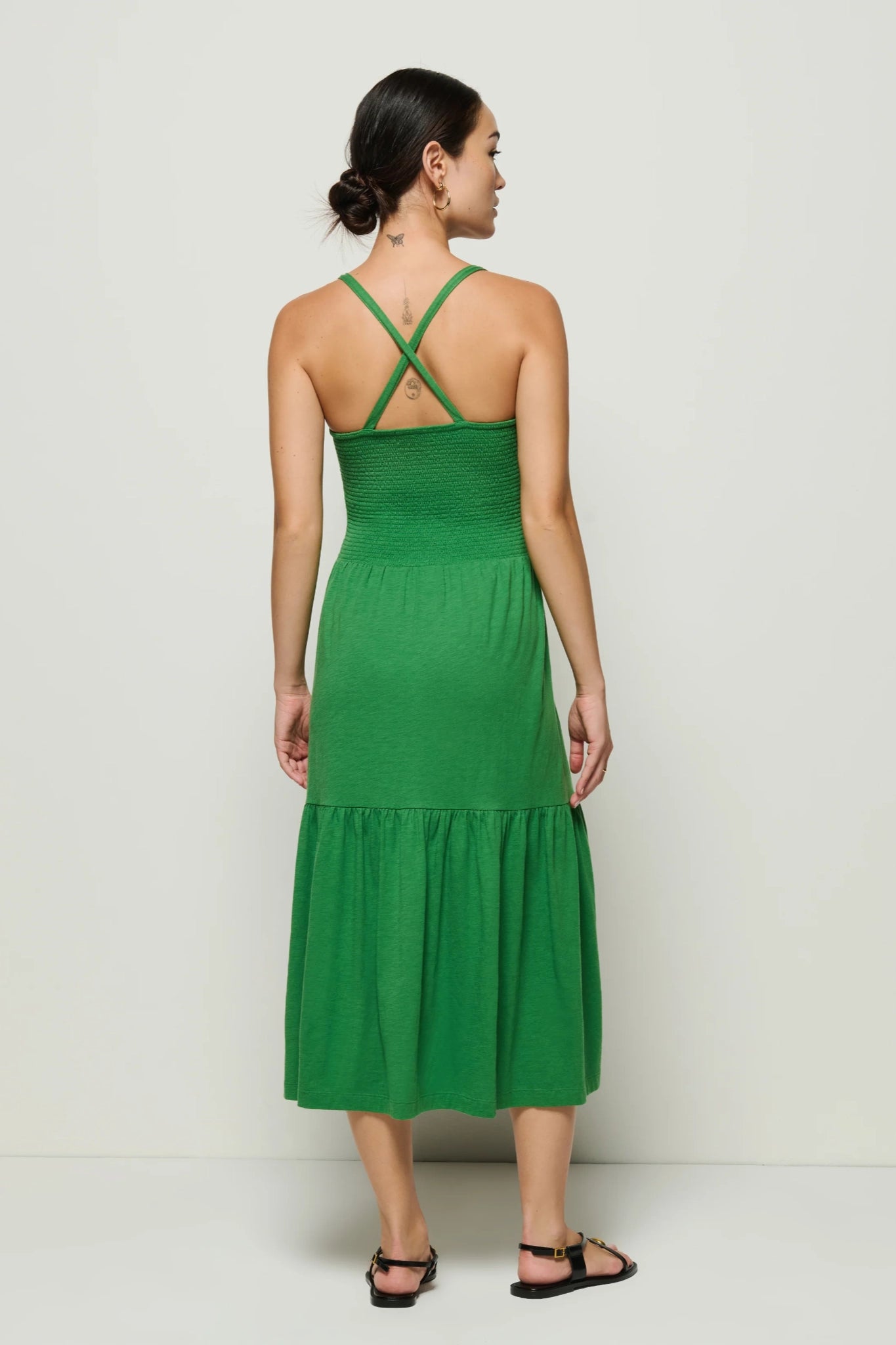 Essence Smocked Midi Dress