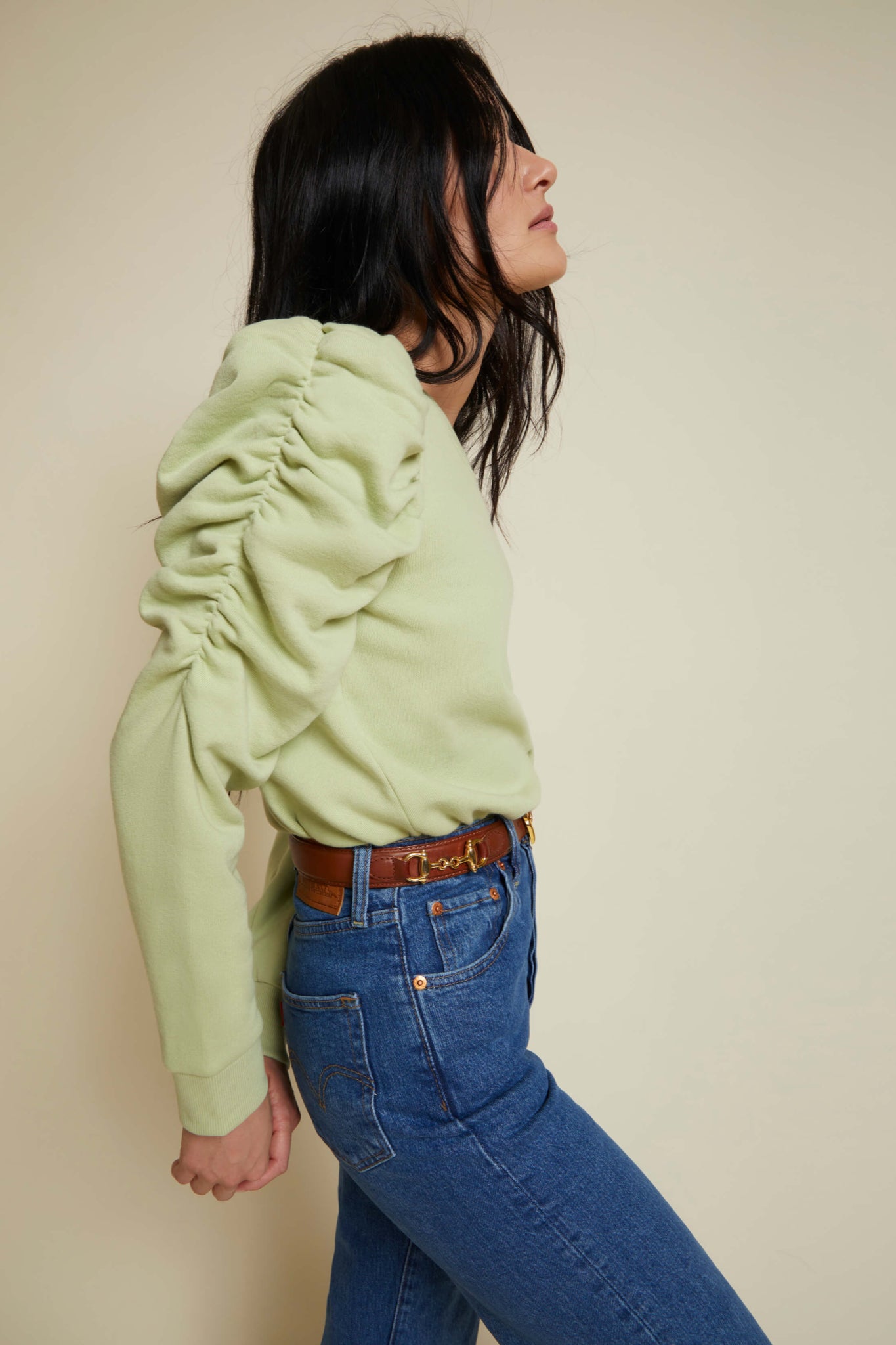 Soul Drift Gathered Sweatshirt