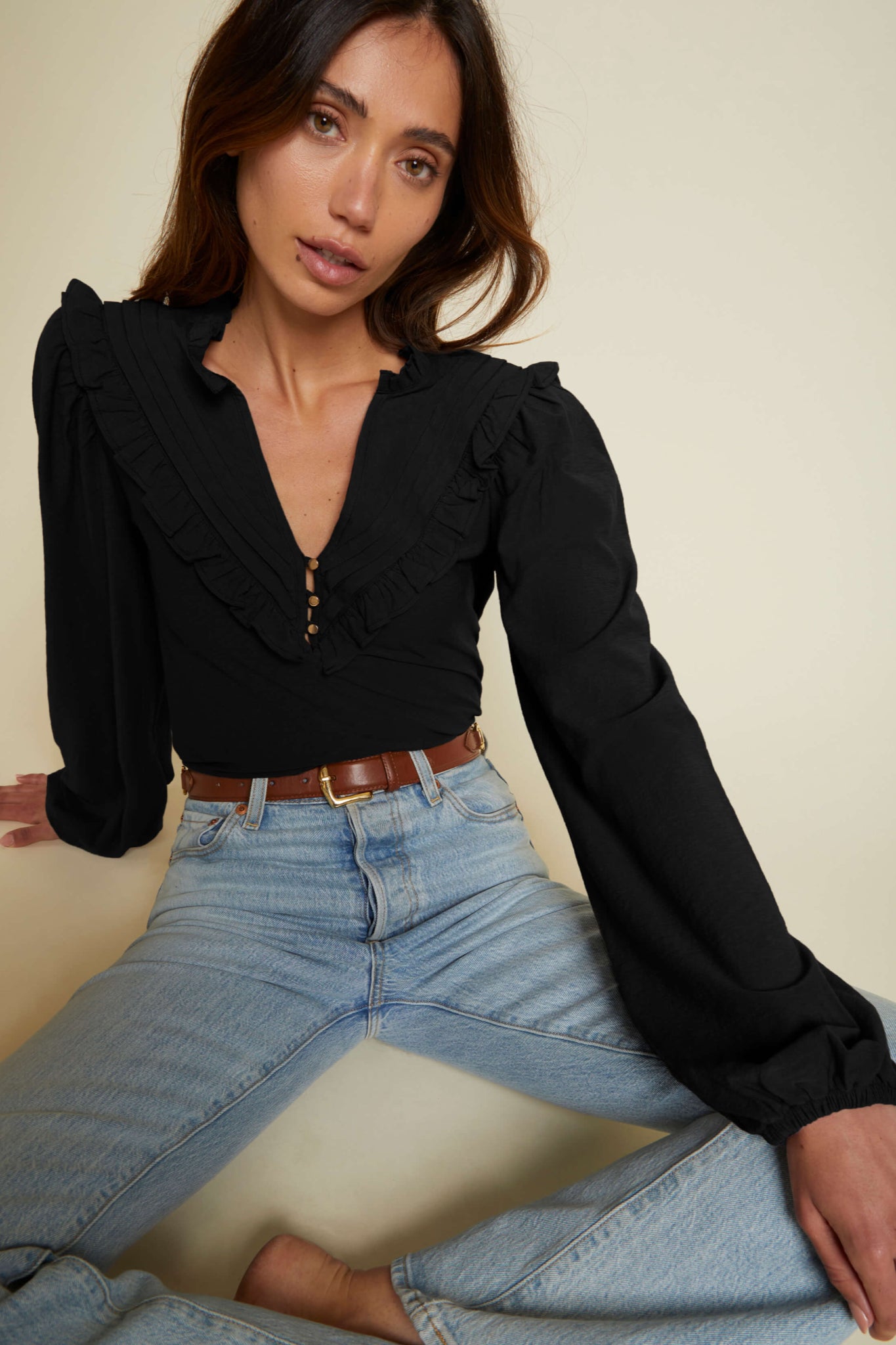 Mystic Glow Yoked Top