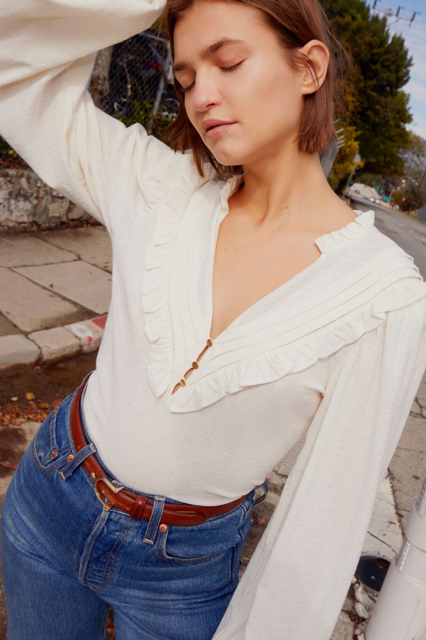 Mystic Glow Yoked Top