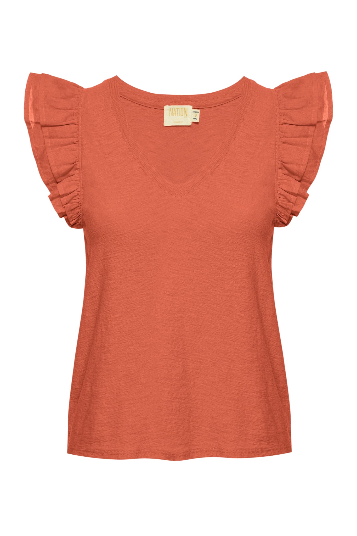 Belle Luxe Contrast Ruffle Tank