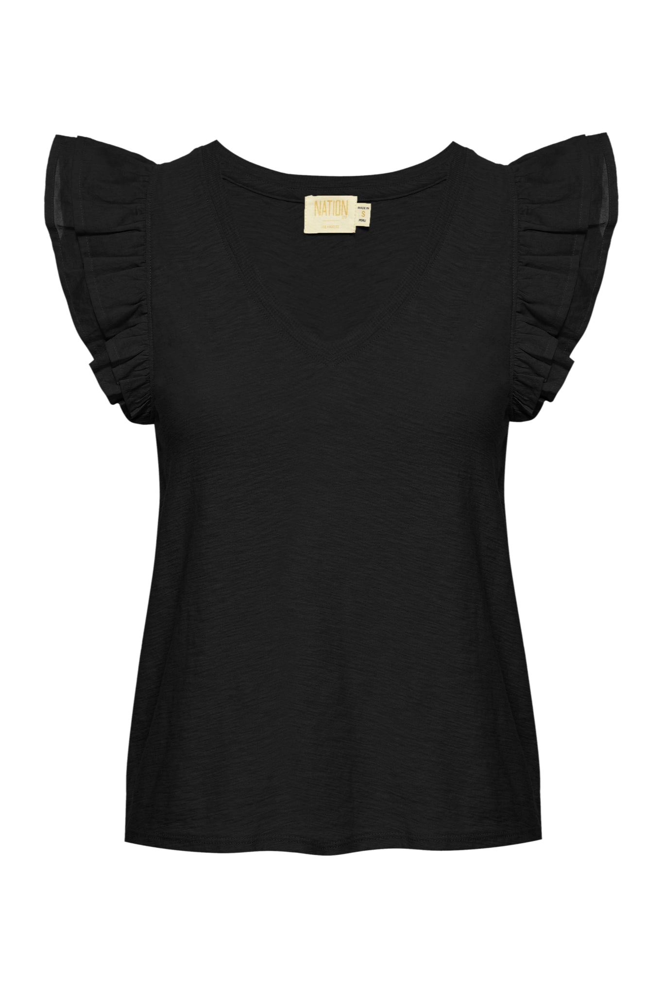 Belle Luxe Contrast Ruffle Tank