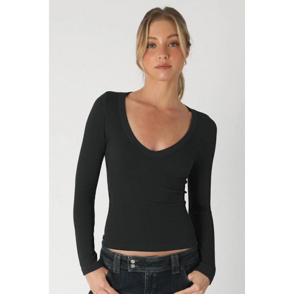 Belle V-Neck Long Sleeve