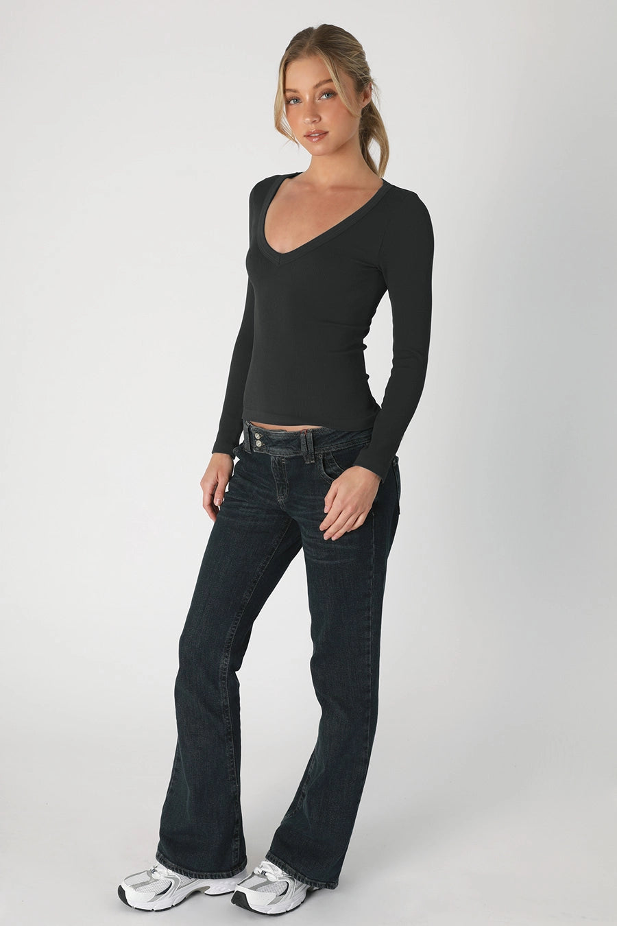 Belle V-Neck Long Sleeve