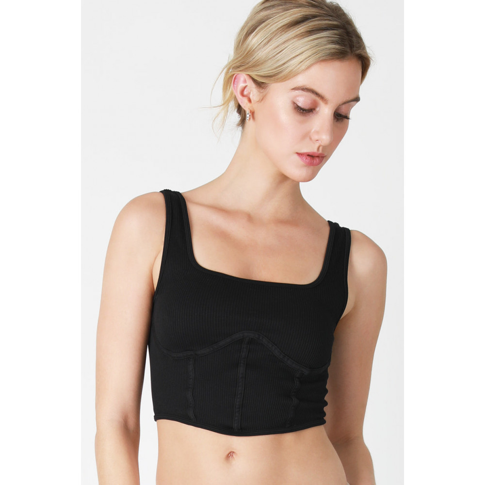 Violetta Square Neck Corset Tank