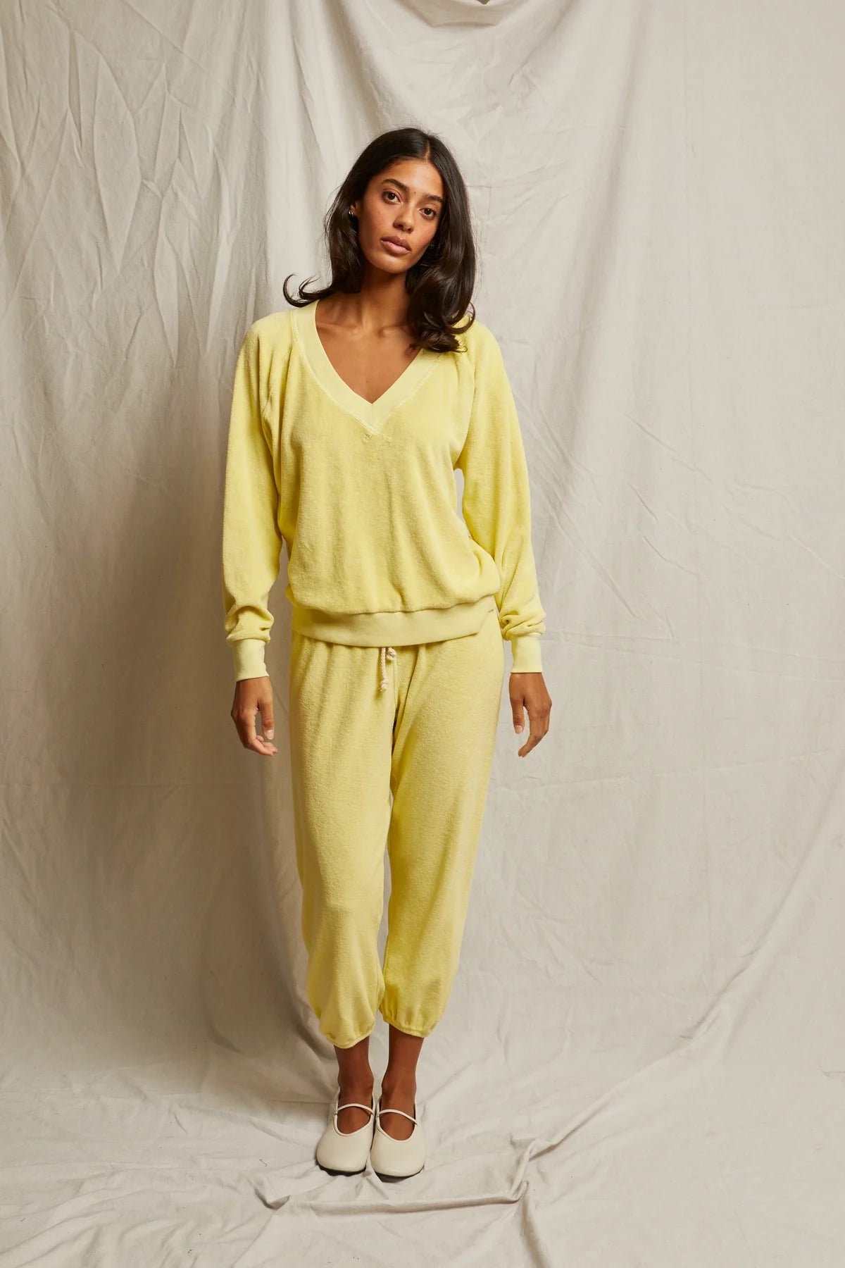 Fresh Rush Terry V Neck Sweatshirt