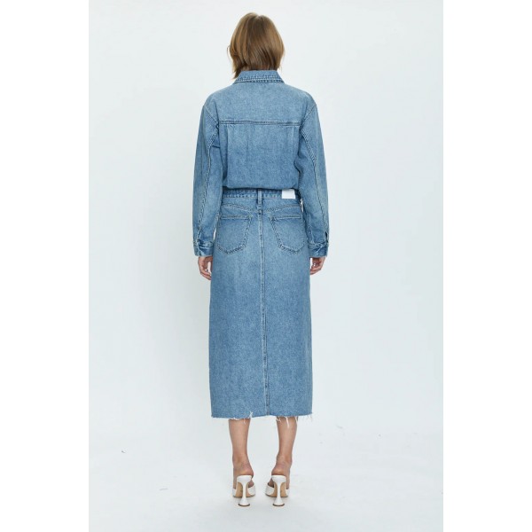 Horizon Vertex Midi Dress