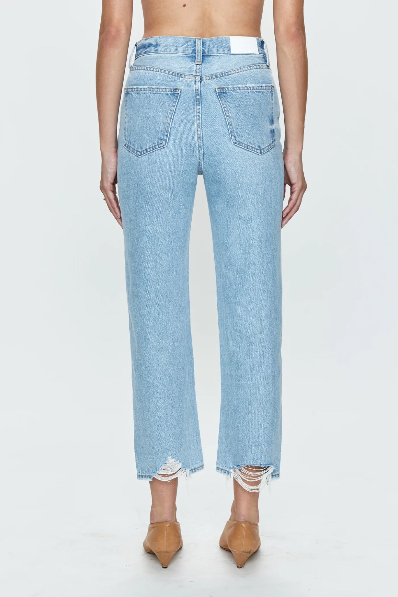 Alma Crop High Rise Straight Jean