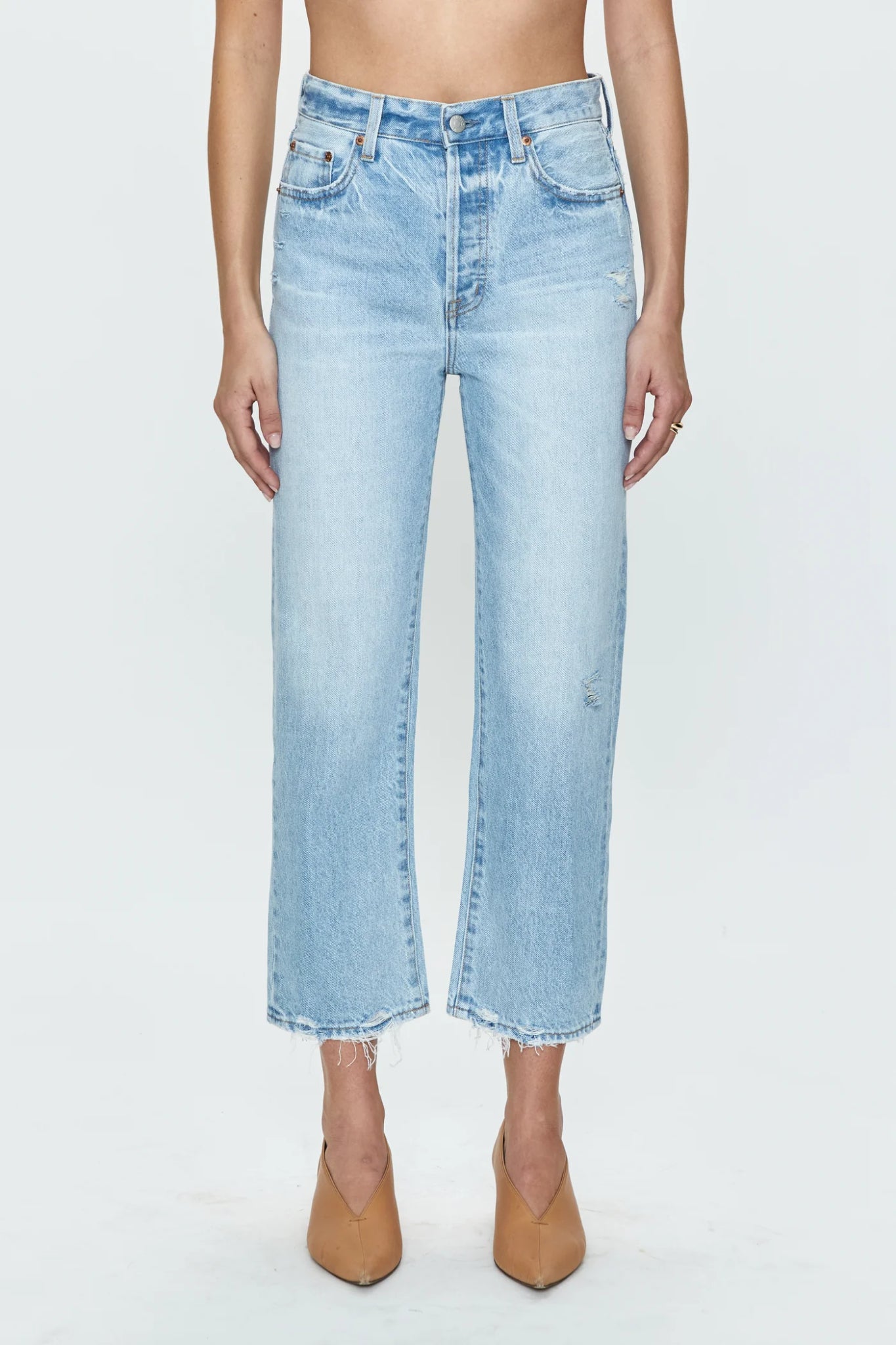 Alma Crop High Rise Straight Jean