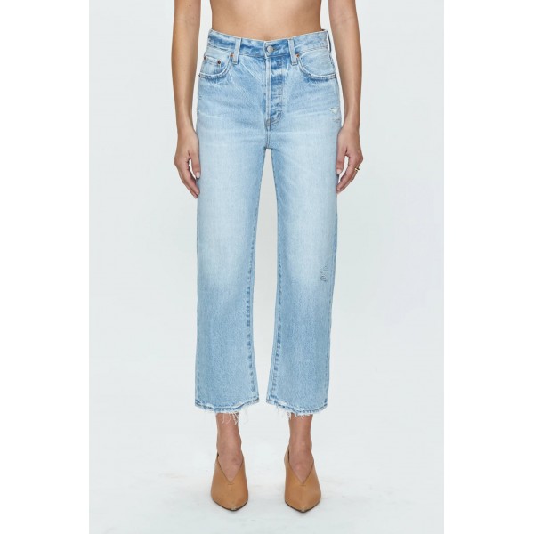 Alma Crop High Rise Straight Jean