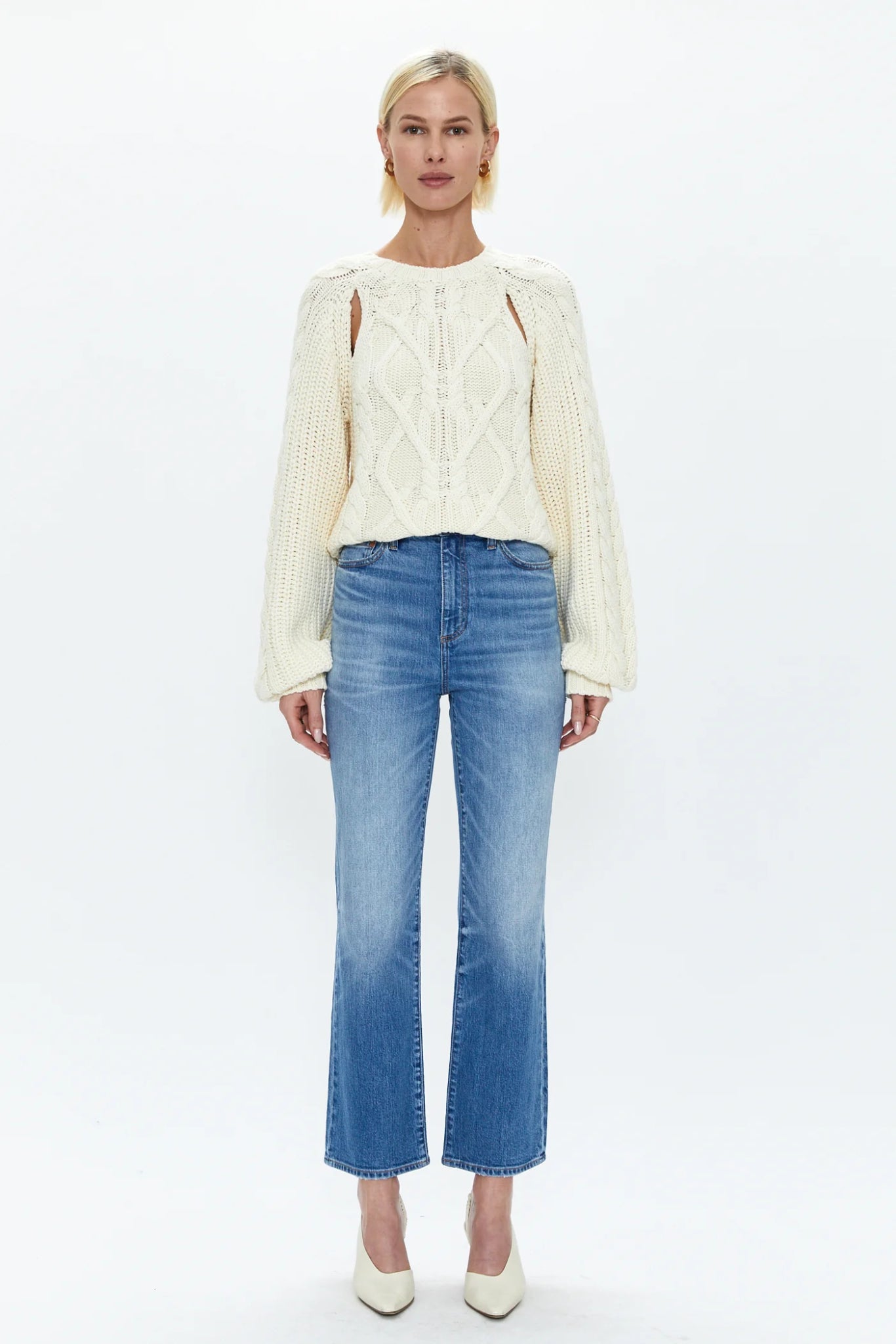 Frost Bloom High Rise Ankle Boot Cut