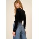 Fresh Rush Come True Square Neck Velvet Long Sleeve