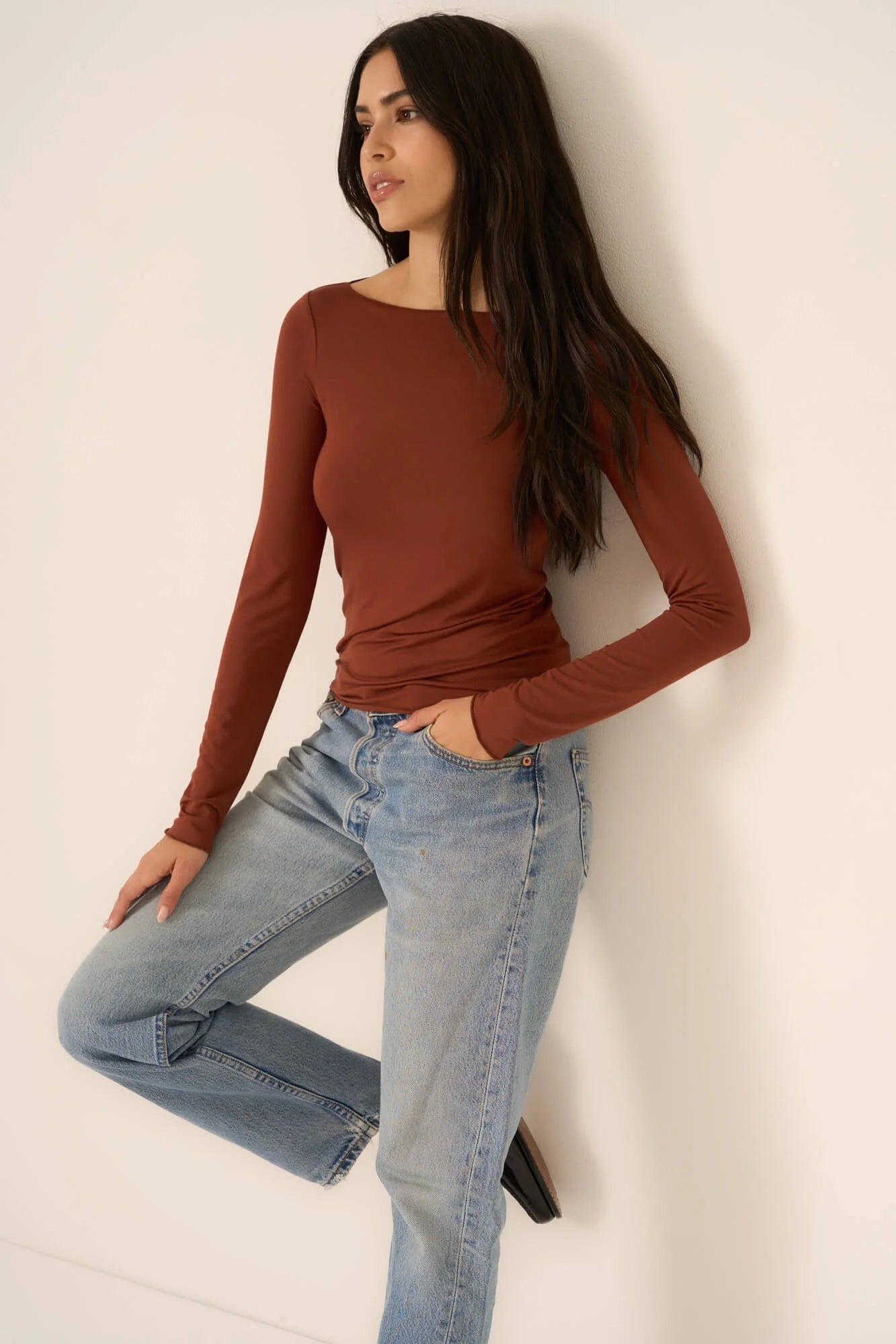 Cielo Boat Neck Long Sleeve