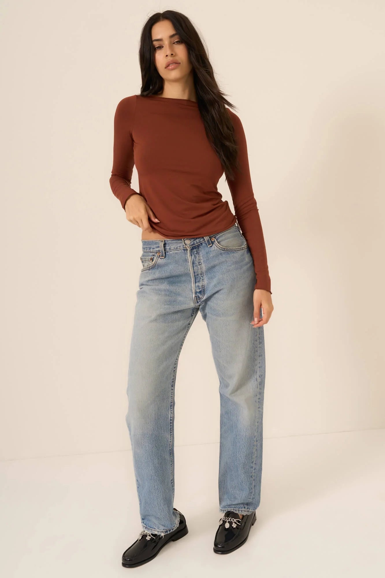 Cielo Boat Neck Long Sleeve