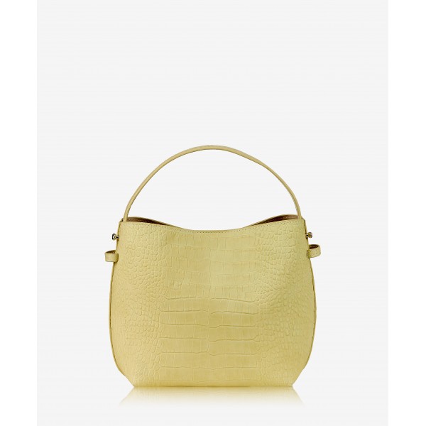 Golden Pulse Bucket Bag