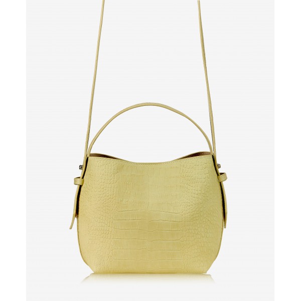 Golden Pulse Bucket Bag