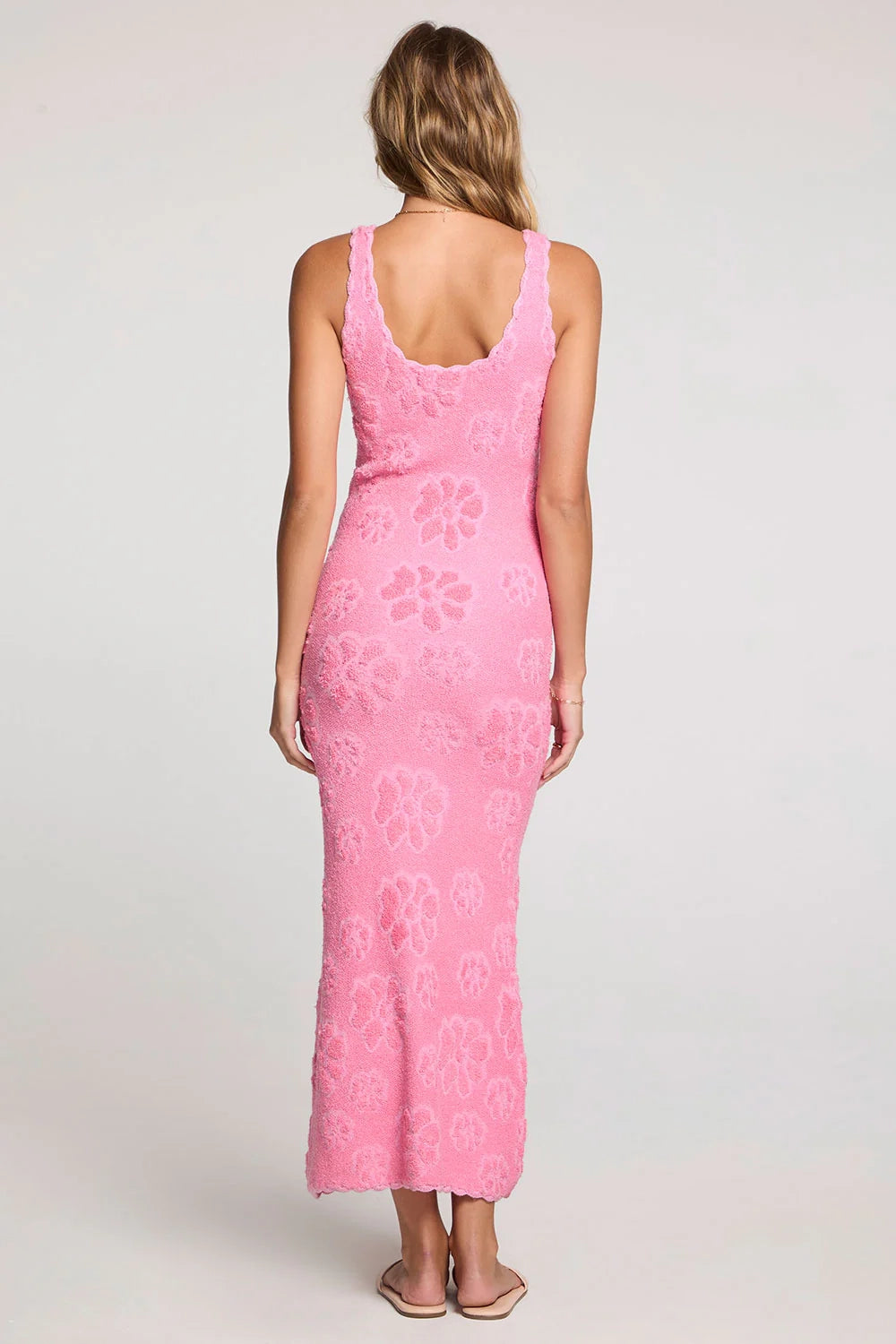 Bold Shade Midi Knit Dress