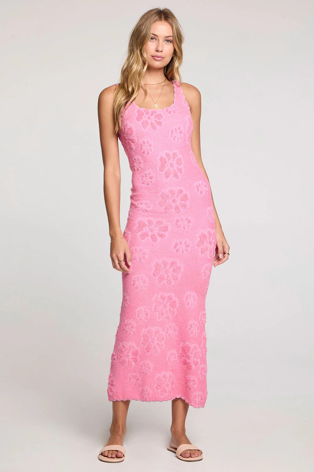 Bold Shade Midi Knit Dress