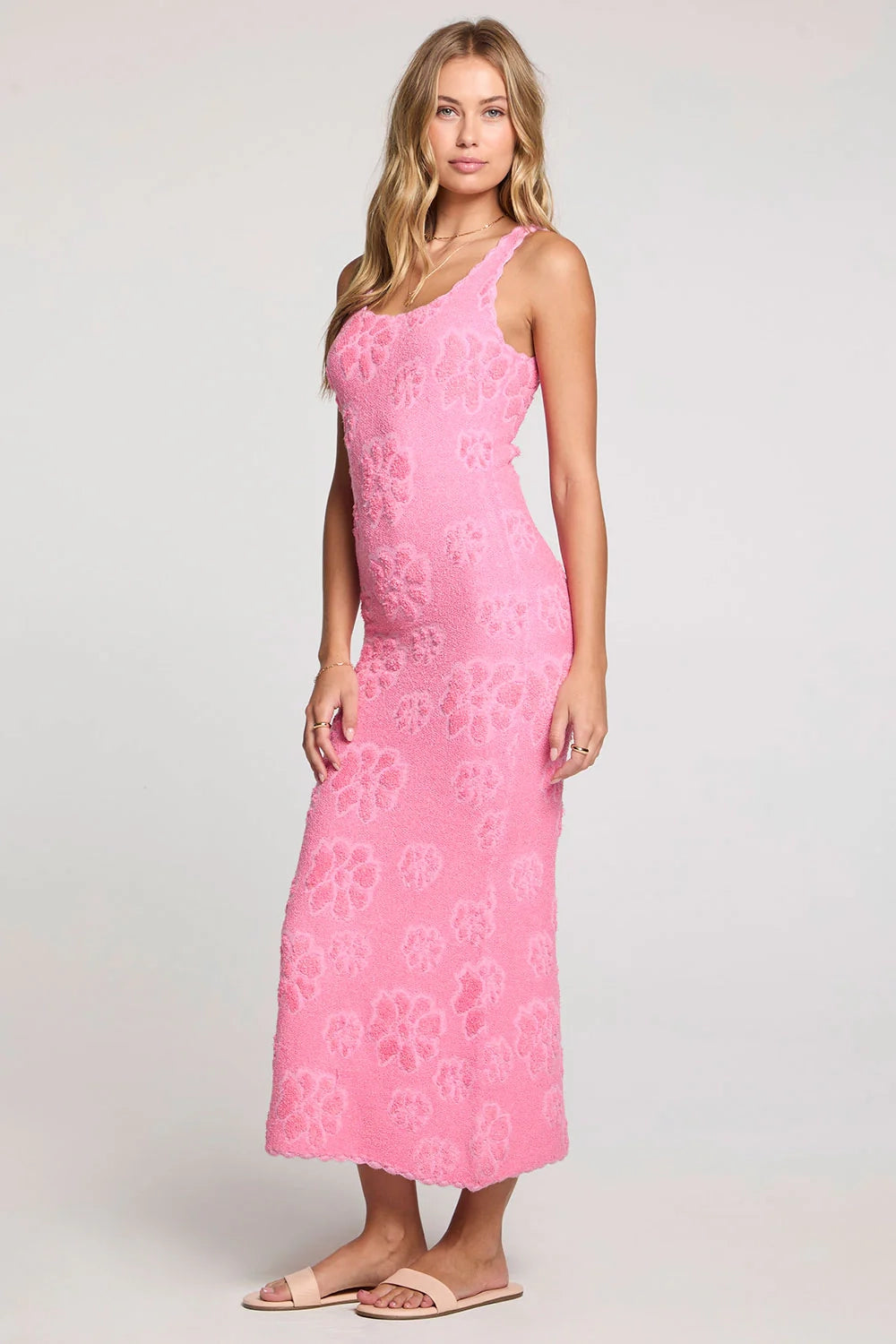 Bold Shade Midi Knit Dress