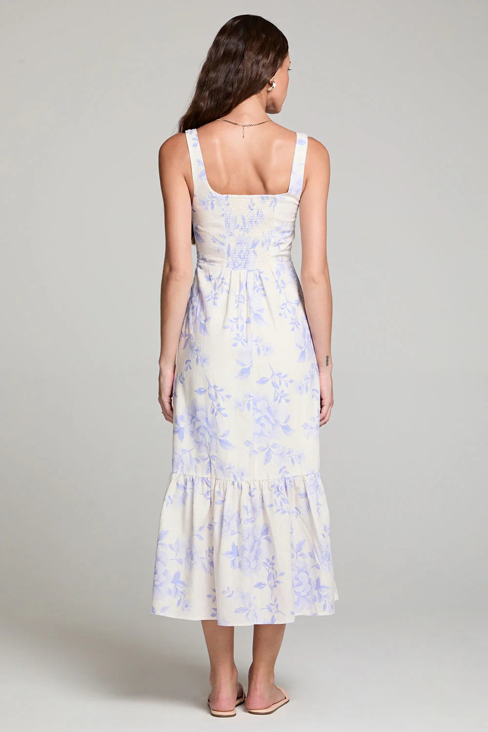 Moda Midi Floral Dress