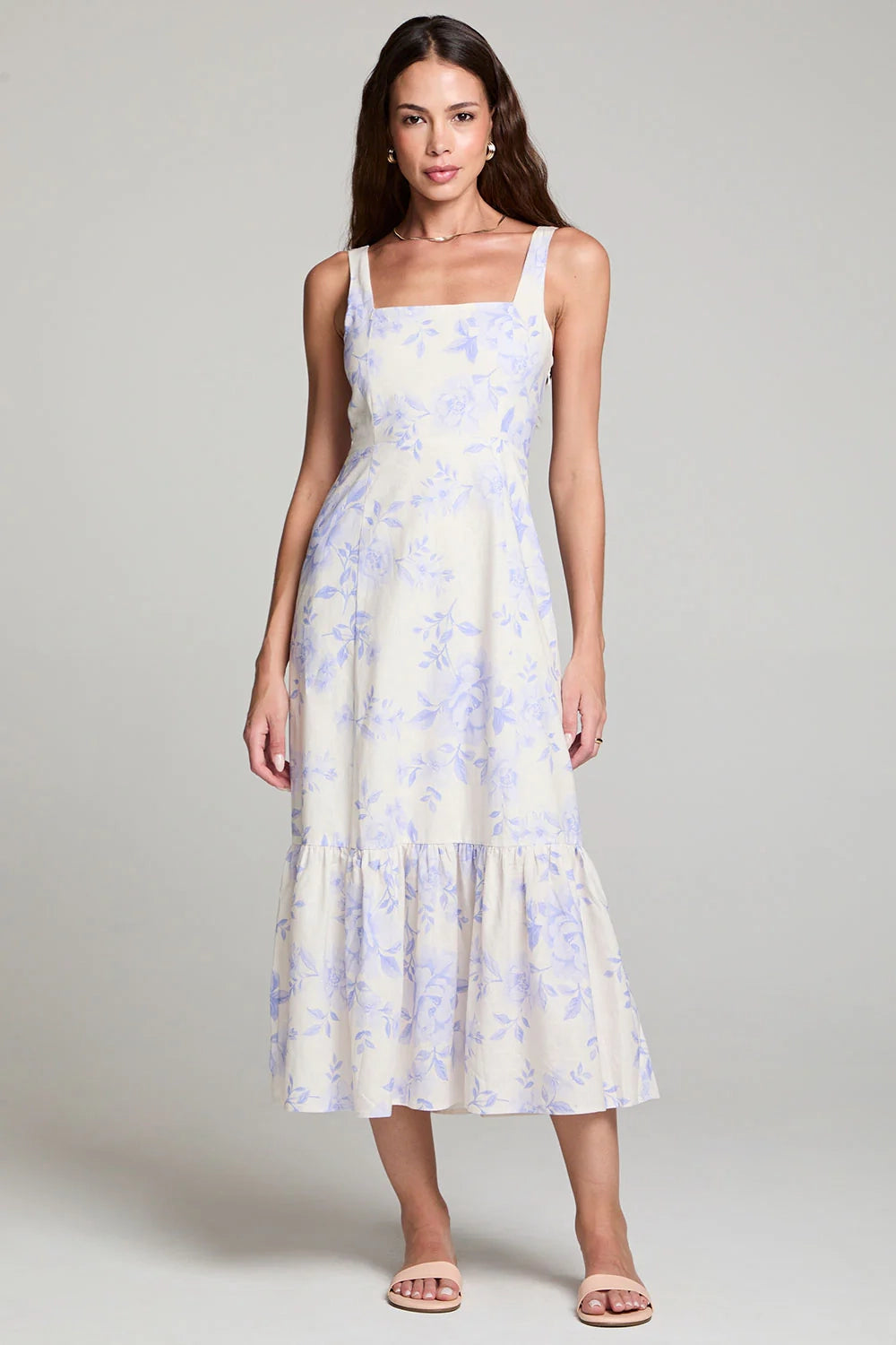 Moda Midi Floral Dress