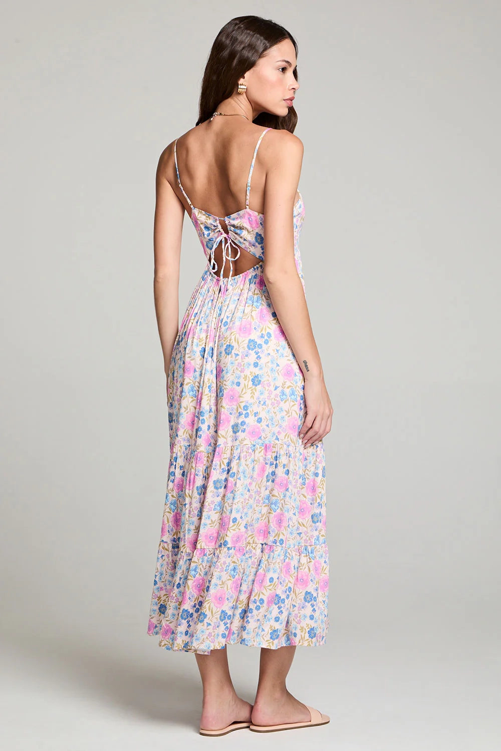 Ritmo Calma Floral Midi Dress
