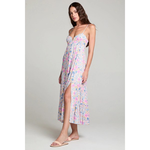 Ritmo Calma Floral Midi Dress