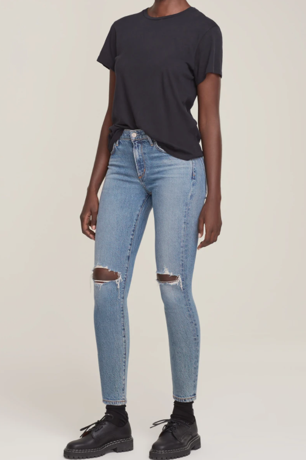 Velvet Glow Ankle Skinny Jean