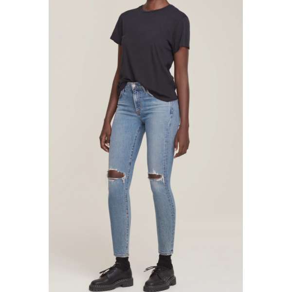 Velvet Glow Ankle Skinny Jean