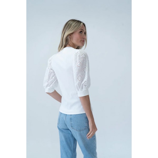 Tone Sleeve Knit Henley